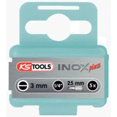 Obrázok produktu pre KS TOOLS 1/4" EDELSTAHL Bit Schlitz 25 mm 6,5 mm - 910.2244