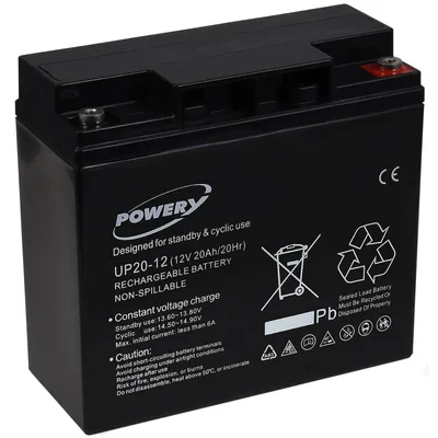 Image de Batterie gel-plomb UP20-12 12V 20Ah (remplace les 18Ah)