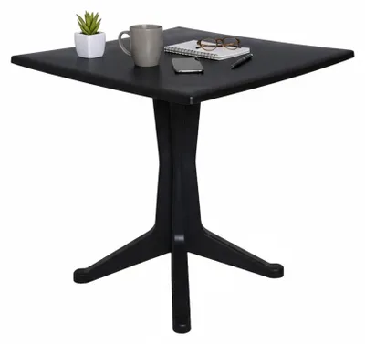 Produktbild von Gartentisch Dmondel, Feststehender quadratischer Tisch, Mehrzweck-Gartentisch, 100 %  Italy, 70x70h72 cm, Anthrazit