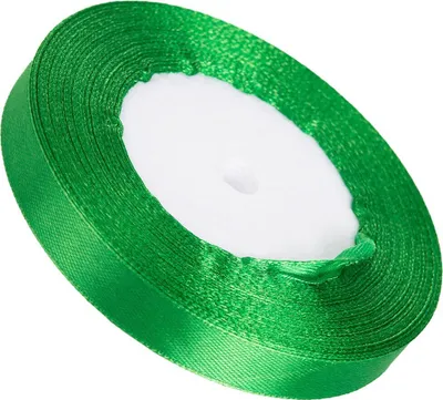 Produktbild von Satinband 6 mm - grün - 32 lfm