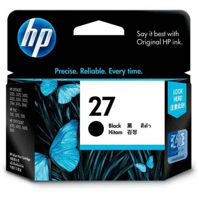 Immagine prodotto di HP 27, Nero, Inchiostro a base di pigmenti, 1 pezzo
