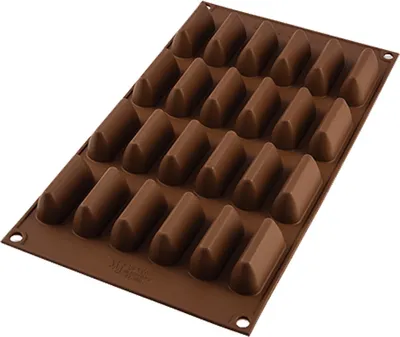 Produktbild von Silikon-Schokoladenform Dach 24x14g