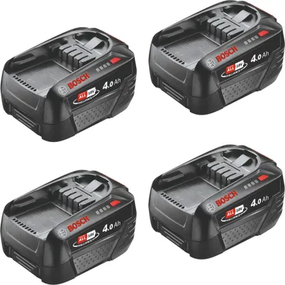 Immagine prodotto di Bosch 4x PBA 18V 4,0Ah W-C Batteria 18 V 4,0 Ah POWER FOR ALL ( 4x 1600A011T8 )