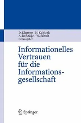 Obrázok produktu pre Informationelles Vertrauen für die Informationsgesellschaft