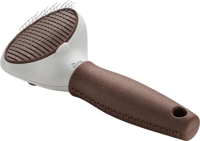 Obrázok produktu pre Hunter kefa na psy Šklbacia kefa Spa Samočistiaca kefa na srsť M (17 x 8 cm)