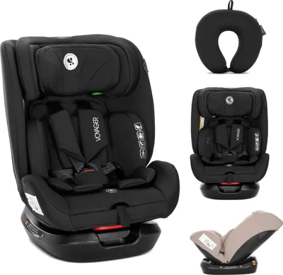 Produktbild von Lorelli Voyager Kindersitz – verstellbare Kopfstütze, Seitenaufprallschutz, waschbarer Bezug, komfortabel für Alltag & Reise