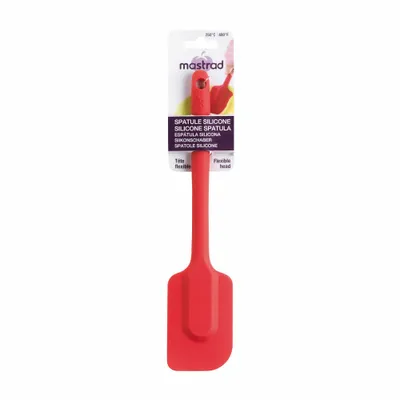 Obrázok produktu pre Mastrad Silikónová škrabka, škrabka na cesto, kuchynská škrabka, silikónová, červená, 26 cm, F10215