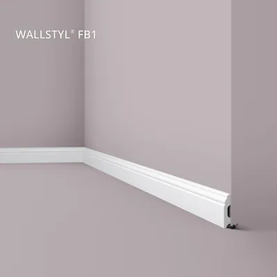 Produktbild von NMC FB1 WALLSTYL Sockelleiste Zierleiste Stuckleiste 2 m