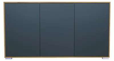 Produktbild von InnoFurn Sideboard Elena, 3 Türen, Push-to-Open, Eiche Evoke/Anthrazit matt, 152,5 x 83 x 37 cm