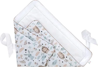 Immagine prodotto di Coperta per bebè Coperta per bebè 75x75 cm 100% cotone bianco con animali