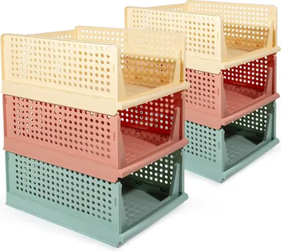 Produktbild von Theo&Cleo Schrank Organizer Kleiderschrank 6 Stück, Faltbare Aufbewahrungsbox, Ordnungssystem für Schubladen, Schließfächer, Kleiderschränke