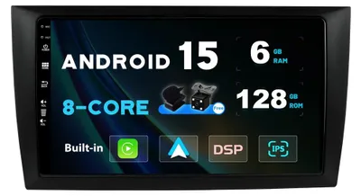 Obrázok produktu pre 6G+128G - Android 14, autorádio pre VW Golf 6 (2008-2016) - Bezdrôtové CarPlay/Android Auto, 9 palcov, DAB, rýchly štart, 360 kamera