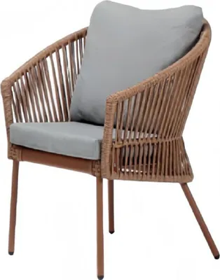 Obrázek produktu pro Křeslo Hnědý design Gauč Pohovka Relax Vysoce kvalitní ratanové čalounění Sedačka