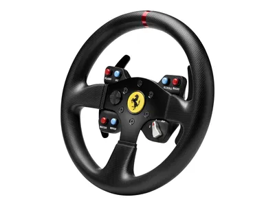 Produktbild von Thrustmaster Ferrari 458 Challenge Wheel Add-On, Steuerrad, PC, Playstation 3, D-Pad, Kabelgebunden, USB 2.0, Schwarz