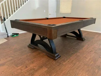 Produktbild von Freizeittisch Billardtisch Stilvoller Spieltisch Holztisch Pooltisch