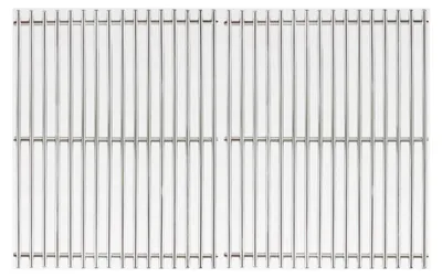 Produktbild von 44,5 cm Edelstahl Grillrost für Weber Spirit I & II 300 Zubehör, Spirit E310, E320, E330, S310, S320, S330 Gasgrills (mit vorderen Bedienknöpfen), Rost Ersatzteile