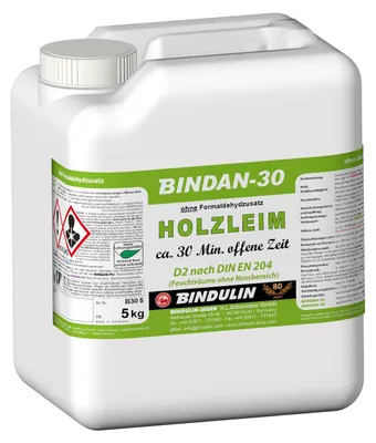 Produktbild von BINDAN-30  5 kg Kanister Füllstofffreier, hochwertiger Kunstharzleim ohne Streckmittel