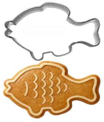 Produktbild von EkoForemki Karpienform Ausstecher für Weihnachtsplätzchen