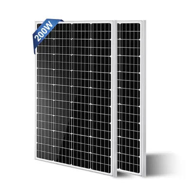 Produktbild von 200W Solarpanel Solarmodul 2x100W 12V Monokristallin Solaranlage Solarzelle Wohnmobil Camping Pumpen