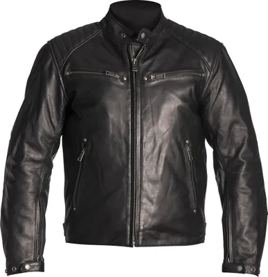 Produktbild von Helstons Rocket Motorrad Lederjacke, schwarz, S