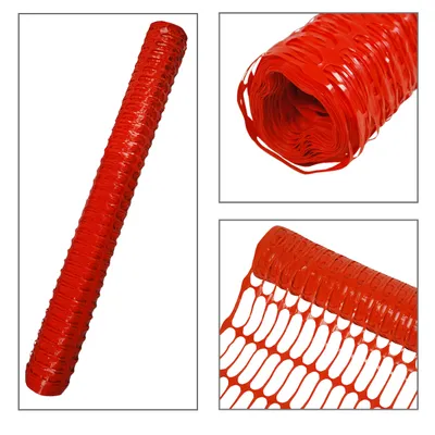 Produktbild von Warnnetz Bauzaun Absperrzaun Schutznetz Wildzaun Baustellenzaun 1m x 30m orange 10 Stück