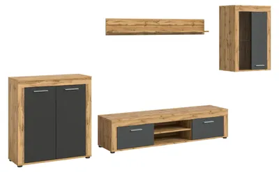 Produktbild von Jam Regal J2 System grau, Eiche Nachbildung.