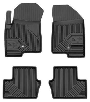 Immagine prodotto di Tappetini gomma vasca per Jeep Compass I 2006-2016 (SUV) – set 4 pezzi, nero, su misura