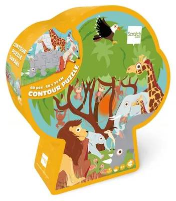 Produktbild von SCRATCH Konturpuzzle - Safari