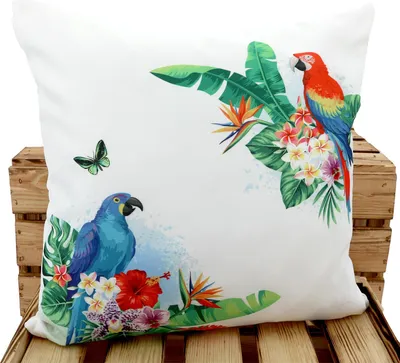 Obrázek produktu pro heimtexland ® Venkovní polštář vyplněný Lounge Zahradní polštář venkovní 45x45 Lotus Effect Type741 Parrot