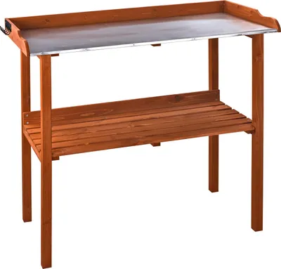 Dema Pflanztisch Pflanzentisch Gärtnertisch Blumentisch 103x48x96 Massiv-Holz Antik