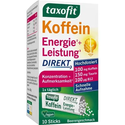 Image de Taxofit Koffein B12 : Granulés énergétiques, 10 sachets