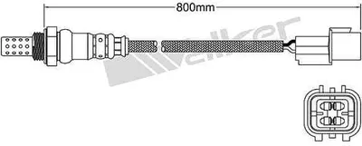 Produktbild von VEGAZ Lambdasonde für HYUNDAI GETZ (TB) 800mm ULS-733