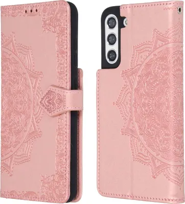 Image de imoshion Bibliothèque Mandala pour le Samsung Galaxy S21 FE - Or Rose