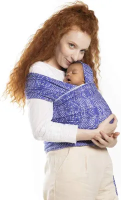 Obrázek produktu pro Elastické nosítko pro miminka v boho stylu, ideální pro novorozence od narození do 16 kg, snadno se zavazuje, vhodné na cesty