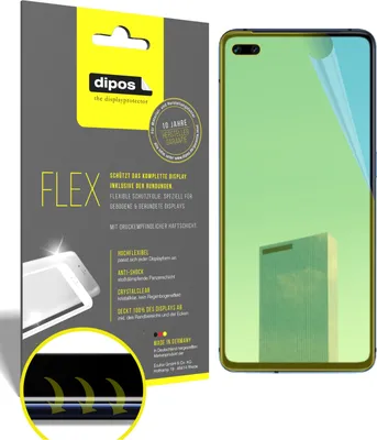 Produktbild von 2x Schutzfolie für Oppo A92s Folie, 100% Displayabdeckung, dipos Flex