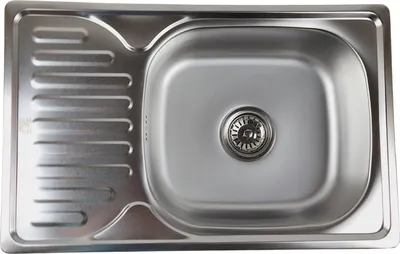 Produktbild von ANW HOME Küchenspüle Edelstahl mit Abtropffläche 66x42 cm mit Siphon, Spüle Küche, Waschbecken Küche, Spülbecken Küche, Spüle Spülbecken Edelstahl