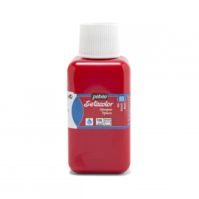 Produktbild von Pebeo Setacolor Opaque Textilfarbe, 250 ml, Rot