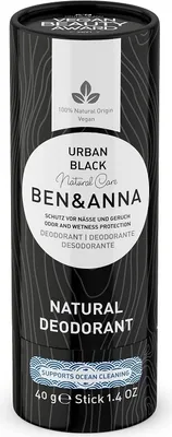 Zdjęcie produktu dla Ben&Anna Natural Soda Dezodorant na bazie sody sztyft kartonowy Urban Black, 40g