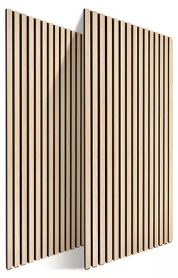Obrázek produktu pro Akustické stěnové panely, 120 × 60 cm, dřevěná dýha, zvukově izolační