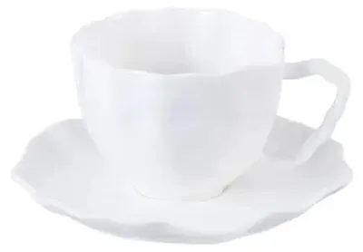 Produktbild von Bricard Espressoset 12-teilig weiß aus Porzellan, 125 ml, Tassen 9,8 cm, Untertassen 12,5 cm
