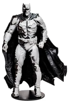 Produktbild von McFarlane Toys DC Direct Actionfigur & Comic Black Adam Batman Line Art Variant (Gold Label) (SDCC) 18 cm