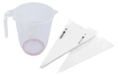 Immagine prodotto di Set di 100 sacchetti professionali per il piping - FACKELMANN PROFESIONAL - Misurino da 1 l - 50 cm