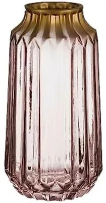 Glasvasen rosa 13x23,5x13 cm, 6 Stück