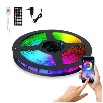 Zdjęcie produktu dla LED IGRIS SET 10m Taśma LED RGB Kolorowa SMART HOME Aplikacja Miganie w Rytm Muzyki PILOT