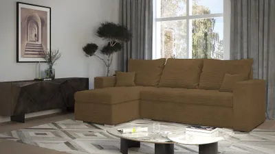Produktbild von Schlafsofa mit Stauraum ZEPHYRA - braun