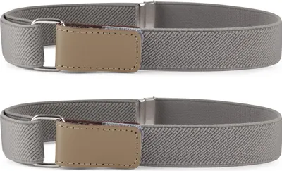 Produktbild von 2x Ladeheid Kinder Gürtel Elastik-Gürtel 1-6 Jahre 34-65 cm P15 (Grau, 1-6 Jahre)