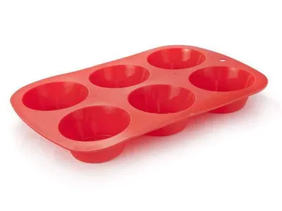 Produktbild von Banquet 31R12604139, Muffin-Backform, Rechteckig, Rot, Silikon, 182 mm, 275 mm