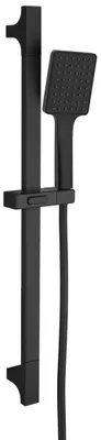 Produktbild von Sapho Brausegarnitur eckig, Schiebehalter 680mm, schwarz matt