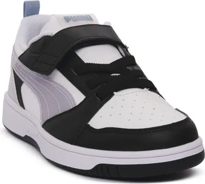 Produktbild von Puma Kinder Halbschuhe mit Klettverschluss für Jungen und Mädchen Schwarz-Weiß