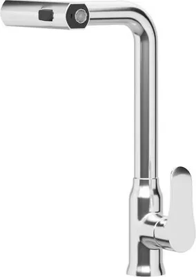 Produktbild von STILVORA Küchenarmatur, Ausziehbarer Küchenwasserhahn, Küchenmischer Messing, Wasserhahn mit 3/8 Zoll Anschluss, 360° schwenkbarer Auslauf, Silber